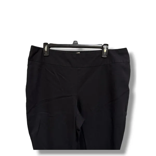 Chico's Fabulously Slimming Black Pull On Pants Womens‎ 3 Short 16 4 Way Stretch - Image 3