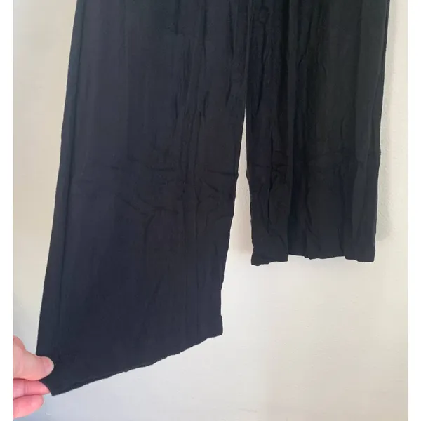 NWT Lulu's‎ Drawstring Flare Lounge Pants in Black - Image 5
