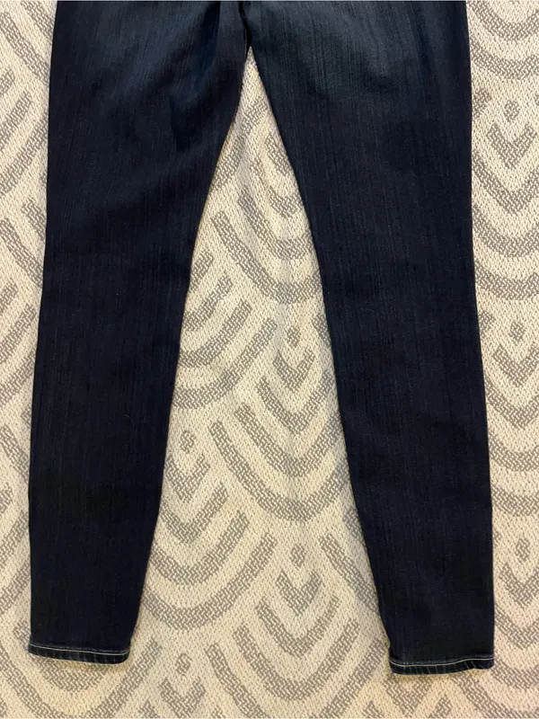 BIG STAR // THE BUCKLE Womens Alex Skinny Non-Distressed Dark Wash Blue Jeans 28 - Image 6