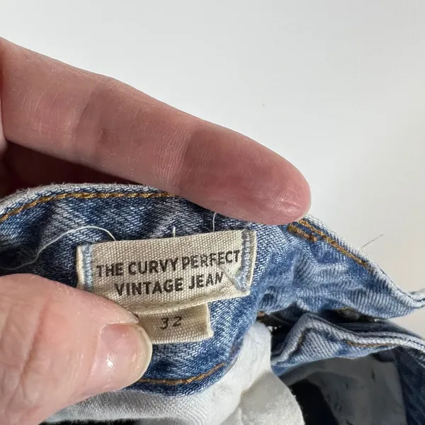 Madewell The Curvy Perfect Vintage Jean‎ Light Wash High Rise Tapered Denim 32 - Image 11