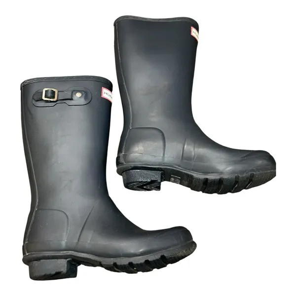 Hunter Classic Black Waterproof Boots size 4 USA - Image 2