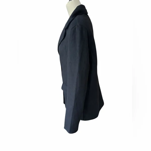 Abercrombie & Fitch Black Wool‎ Blend Pea jacket size medium - Image 3