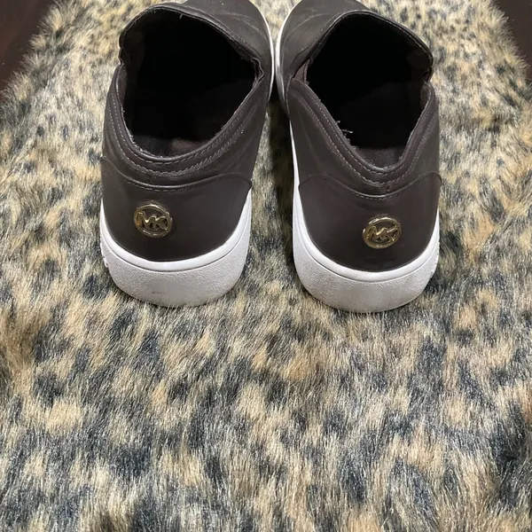 MICHAEL‎ KORS MONOGRAMMED SLIP ON SNEAKERS - Image 2