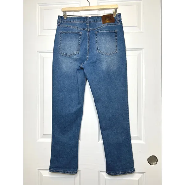 Frye Straight Leg Jeans Womens 10/30 Blue Excellent Medium Wash Stretch Denim - Image 3