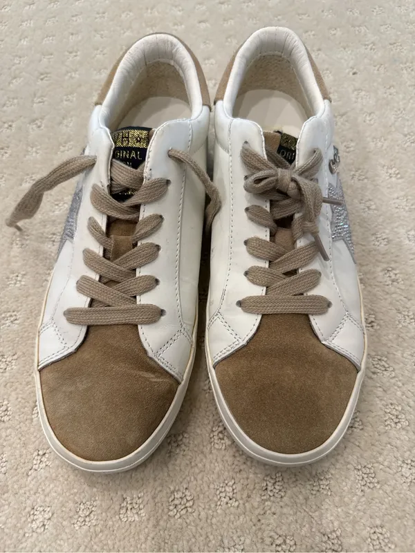 Vintage Havana Excel White Multi Rhinestone Star Sneakers Size 8.5 - Image 3