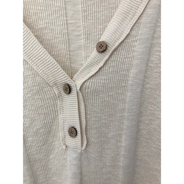 Free People Gritty Boho Granola Girl Earthcore Linen Cotton Shirt Top Medium - Image 2