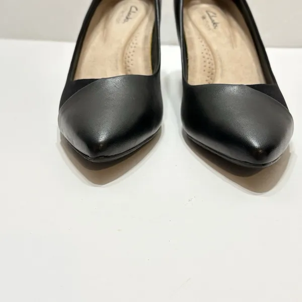 Clarks Women's Kataleyna Rose Pumps, Size 10W Kitten Heel Officewear - Image 6