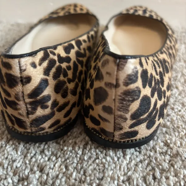 Michael Kors Calf-Hair Leopard Print Ballet Flats 6M Real Leather - Image 5