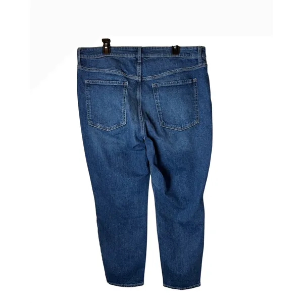 Old Navy OG Straight Jeans Women 18 Blue NWT High Rise Secret Slim Pockets Denim - Image 3