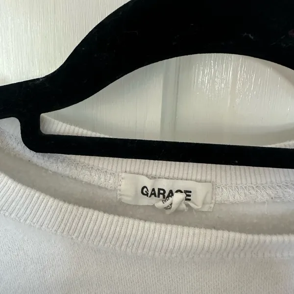 Garage Women's Cream Crewneck Sweater - Image 2