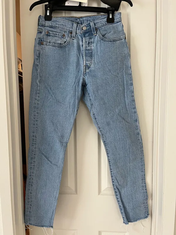 Levi’s Women’s 501 Skinny Jeans Light Blue - Image 3