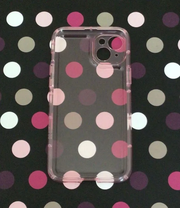 NWT Clear Dusty Pink iPhone 14 Plus Case - Image 4