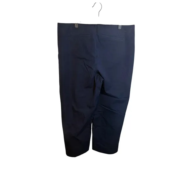 Old Navy Navy Blue Pull On Wide Leg Pixie Pants - Image 3