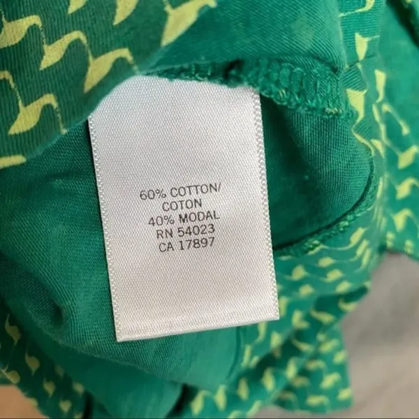Banana Republic Ruffle Front Green Blouse - Image 8