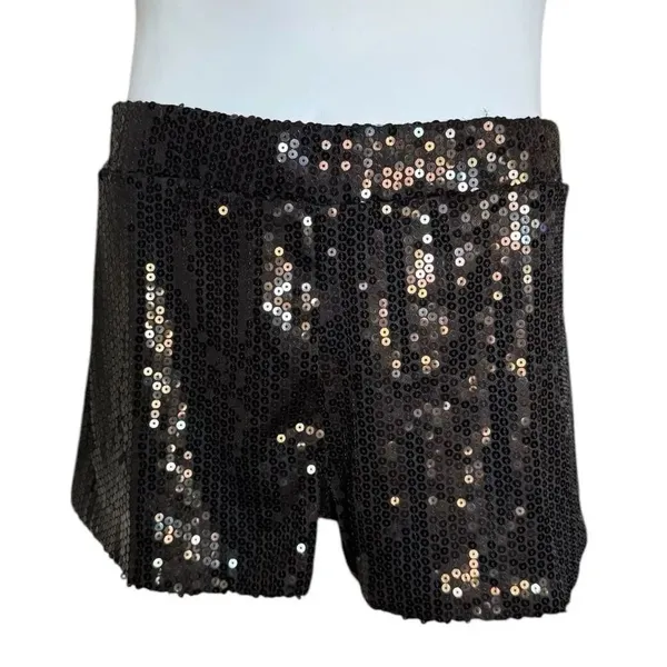 NWT Womens Spirit Halloween Adult Black Sequins Sequin Stunning Shorts - Sz XL - Image 3
