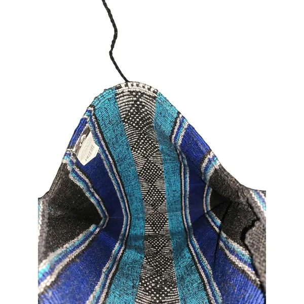 Vintage Lillo Woven Crossbody/Shoulder‎ Tote w/Tassels Blue - Image 3
