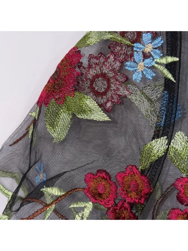 LuLaRoe Deanne II Floral Embroidered Maxi Dress M NWT - Image 7