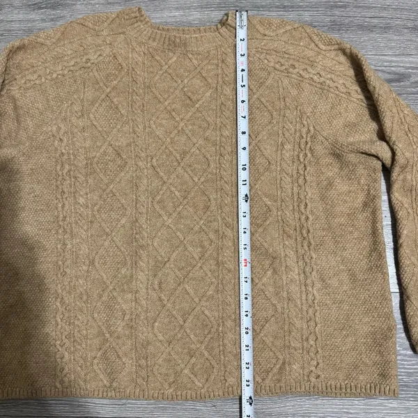 Vince Camuto Women Warm Cozy Pullover Crew Neck Cable‎ Sweater XL Relaxed Fit - Image 9