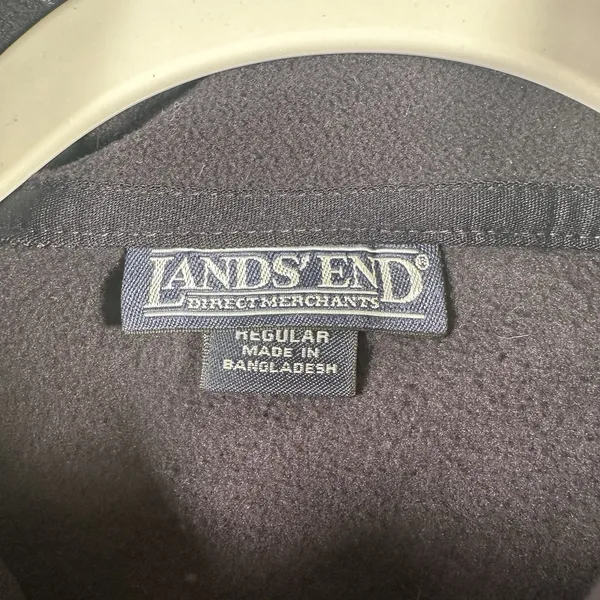 LANDS' END WOMEN'S BLACK PULLOVER FLEECE 1/4 ZIP CLOSURE SZ XL - Image 5