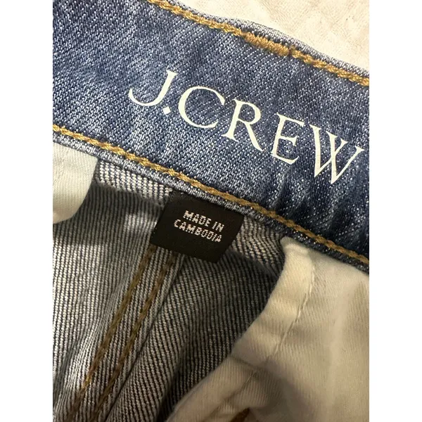 J.Crew \'96 Flare Jeans Super‎ High Rise Blue Patch Pocket RE-96-IDG 26 NWOT - Image 6