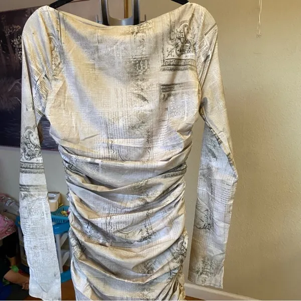 HOUSE‎ OF CB 'Lanetta' Pale Sage Print Maxi Dress NWOT size XS - Image 6