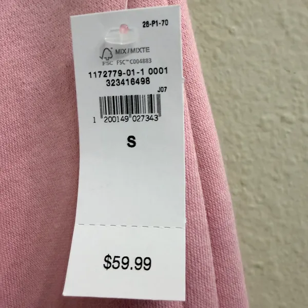 Gap Relaxed Straight-Leg Sweatpants in Pure Pink Fleece Size Small Lounge- NWT - Image 8