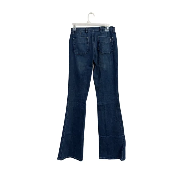 MiH Jeans The Marrakesh Mid Rise Kick Flare Jeans Winger Wash Blue Size 26 - Image 2