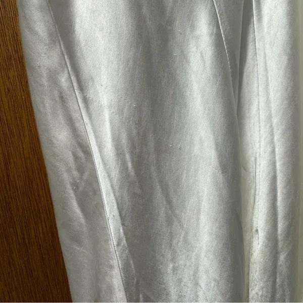 NEW Meshki Meghan Sleeveless Satin V-Neck Maxi Dress Ivory XXXL READ - Image 10