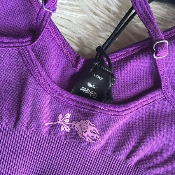 Civil Regime Kelly Seamless Sports Bra Purple Size Small - Image 7