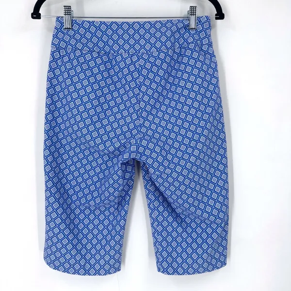 LuLu-b Womens Size 4 Blue Geometric Print Capri‎ Pants Cropped Leg UPF - Image 2