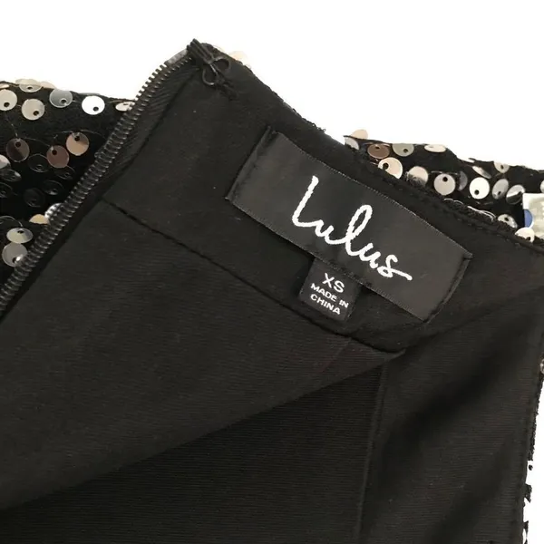 Lulu’s black sequin midi skirt Women’s XS NEW‎ - Image 8