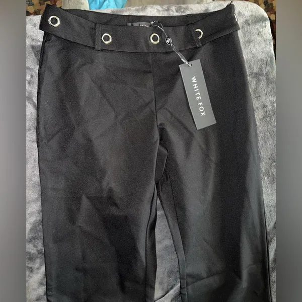 White Fox Boutique Last Night Pants in Black Size Medium New with tag - Image 4