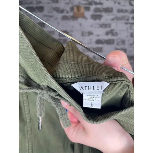 Athleta | women olive green joggers cotton blend - Image 3