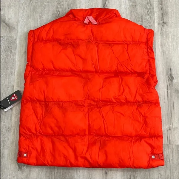NWT FP Movement Free People‎ In a Bubble Puffer Vest Orange Size M Primaloft - Image 9