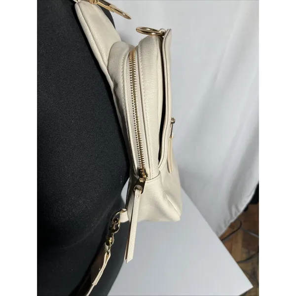 Universal Threads Crossbody Bag Womens Small Light Beige Zip Pockets Adjustable - Image 2