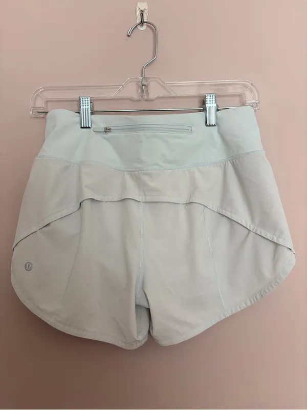Lululemon Speed Up Mid-Rise Short 4" Light Blue - Image 3