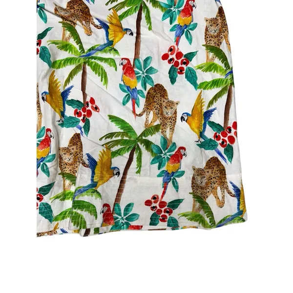 Farm Rio Tropical‎ Paradise One Shoulder Cut Out Midi Dress Women's Size Large - Image 9