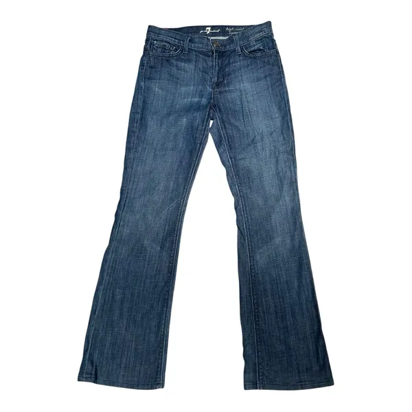 7 for all mankind vintage style boot cut studded pocket detail size 28 - Image 4