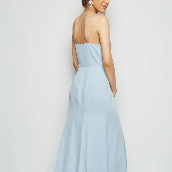 New Look NWT Blue Sleeveless Strap Formal Bridesmaid Prom Maxi Evening Dress 8 - Image 8