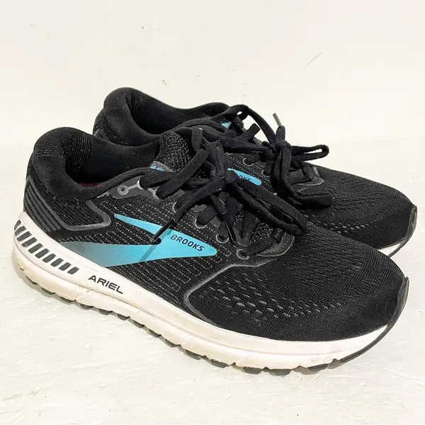 Brooks Ariel 20 Running‎ Shoes Womens Size 8 Black Blue Sneakers 1203151D064 - Image 3