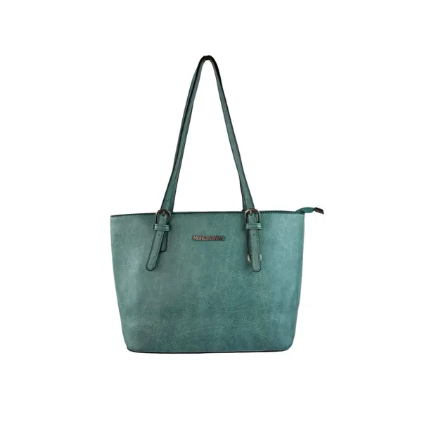 *Montana West Purse Large Teal Aqua Vegan Leather Hobo Shoulder Bag Carry - Image 2