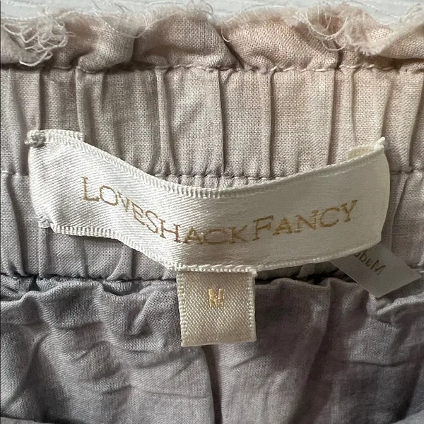 LoveShackFancy Heritage Lace Tiered Mini Skirt – Cottagecore Boho Size Medium - Image 2
