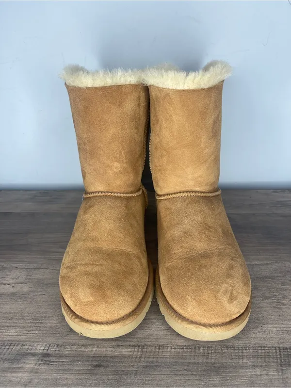 UGG Australia Bailey Bow Corduroy Boots Chestnut Brown (6) - Image 3