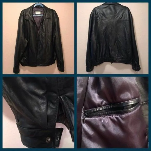 Hathaway Genuine Leather Men’s Jacket Size XXL - Image 2