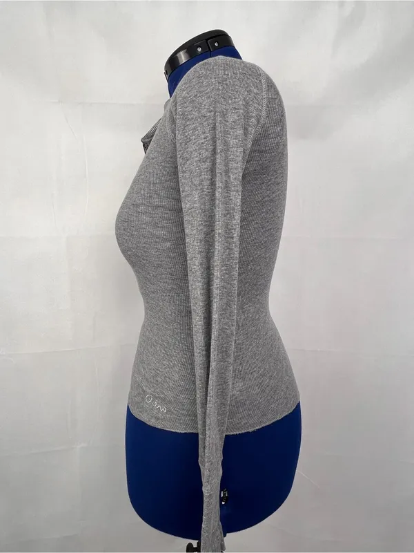 Aeropostale Ribbed Henley Long Sleeve Top, Size: X-Small - Image 4