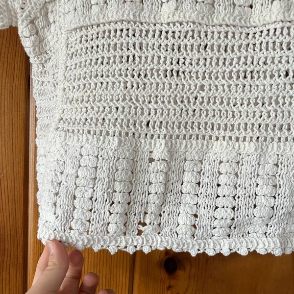 Rebellion Again Crotchet Crop Top- Size XS - Image 6