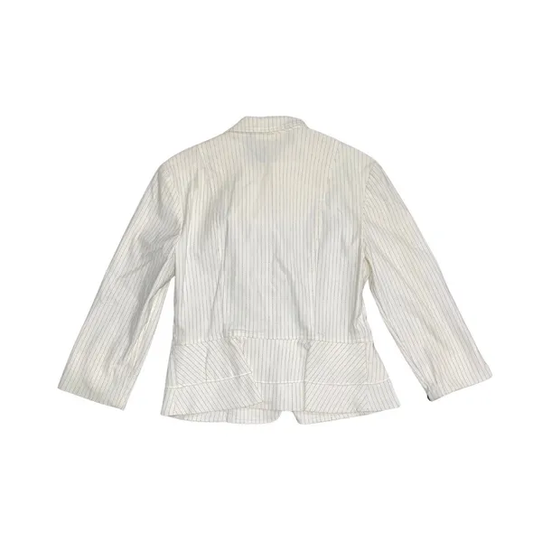 Dressbarn Pinstripe Suit Skirt Blazer SZ 6 Career Office Professional 90s - Image 3