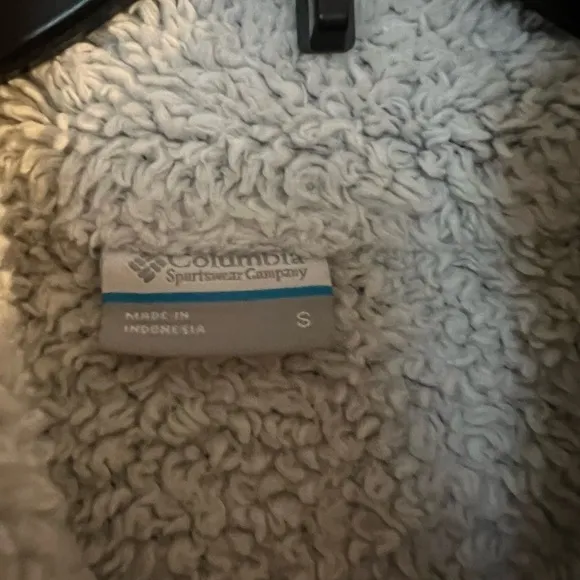 Columbia Teddy Fleece Zipper Jacket gray size S‎ - Image 3