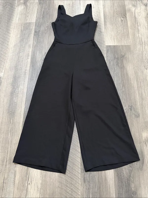 Wilfred Women’s Black Tie-Back Wide-Leg Jumpsuit - Image 3
