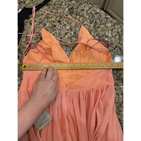 Meghan LA Geometric Seam Dress Buff Size Medium NWT $476 - Image 6